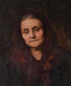 IRISH SCHOOL (LATE 19TH/EARLY 20TH CENTURY), AN OLD WOMAN OF THE ROADS