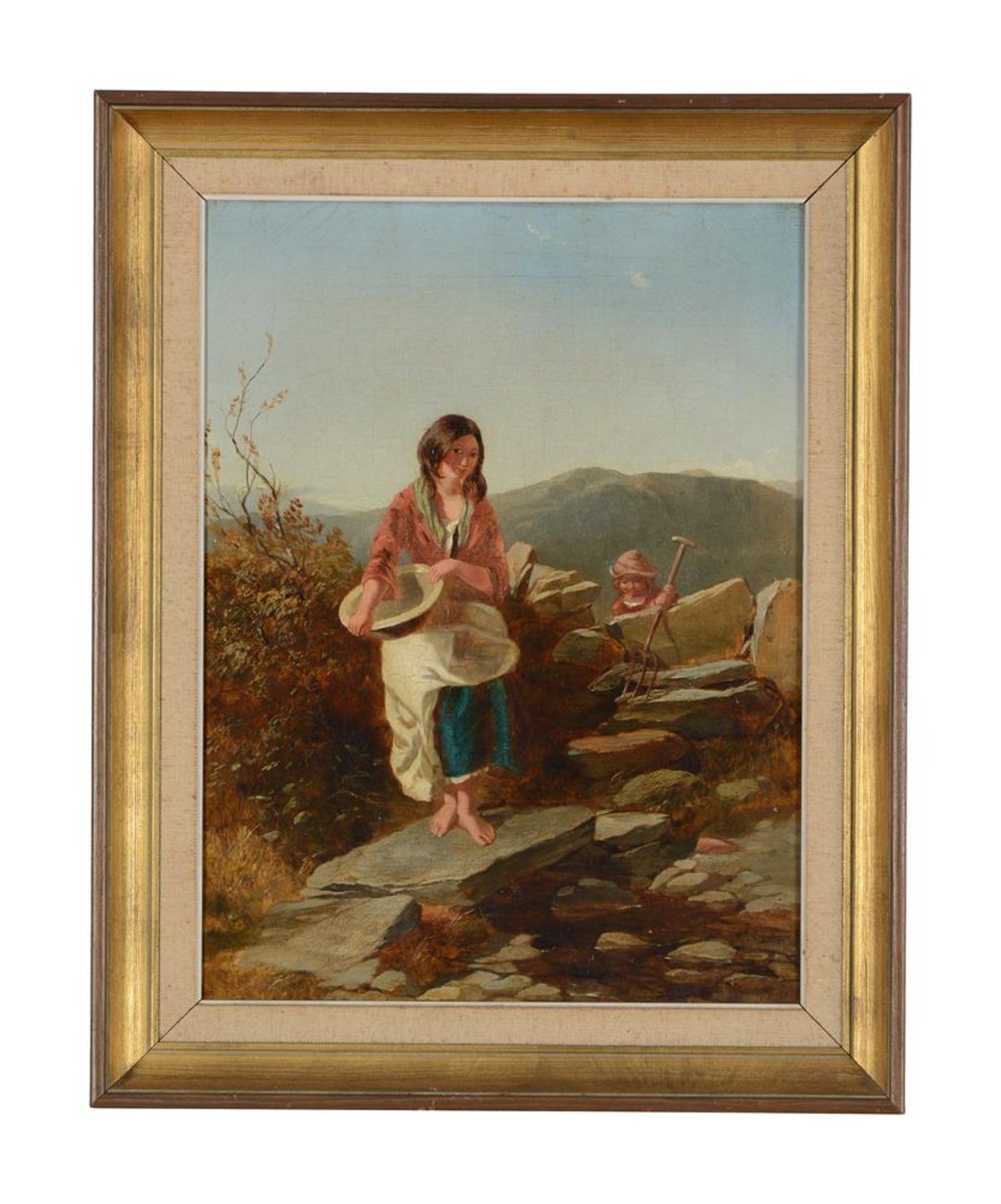 CIRCLE OF PAUL FALCONER POOLE (BRITISH 1807-1879), MOTHER AND CHILD IN THE HIGHLANDS - Image 2 of 4