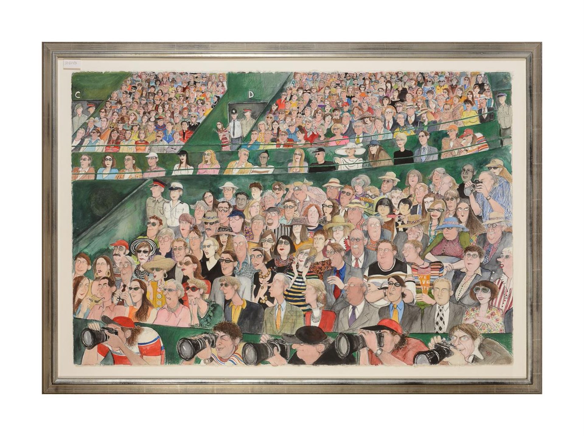 λ SUE MACARTNEY SNAPE (TANZANIAN B. 1957), SPECTATORS, WIMBLEDON, 1999 - Image 2 of 2