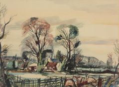 λ ROWLAND SUDDABY (BRITISH 1912-1973), MILL FARM, WISSINGTON, ESSEX