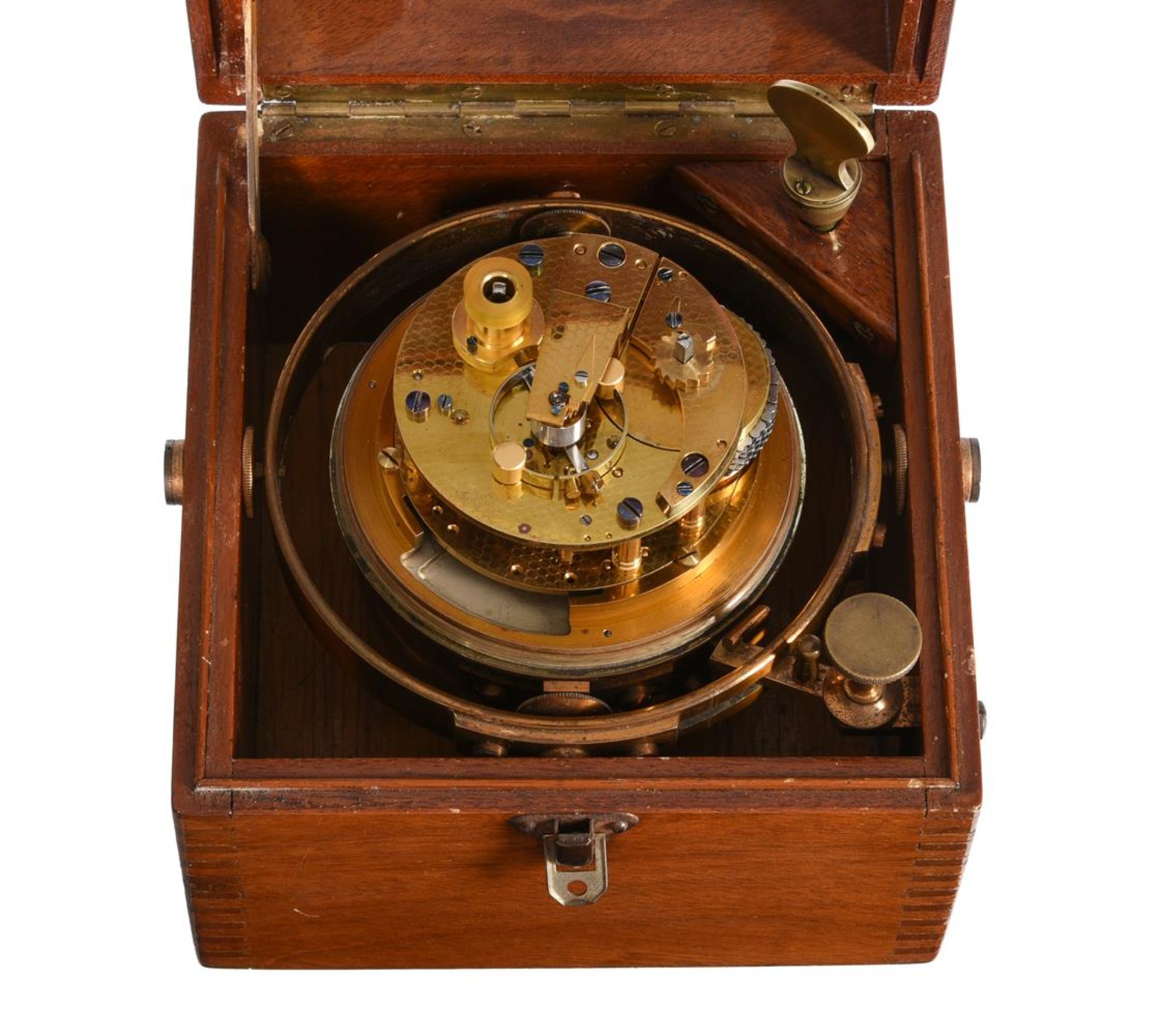 A MAHOGANY CASED TWO-DAY MARINE CHRONOMETER - Image 4 of 5