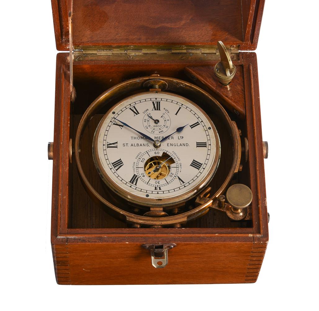 A MAHOGANY CASED TWO-DAY MARINE CHRONOMETER - Image 2 of 5