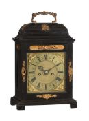 Y A FINE CHARLES II/JAMES II EBONY QUARTER-REPEATING TABLE CLOCK OF KNIBB 'PHASE III' TYPE SIGNED FO
