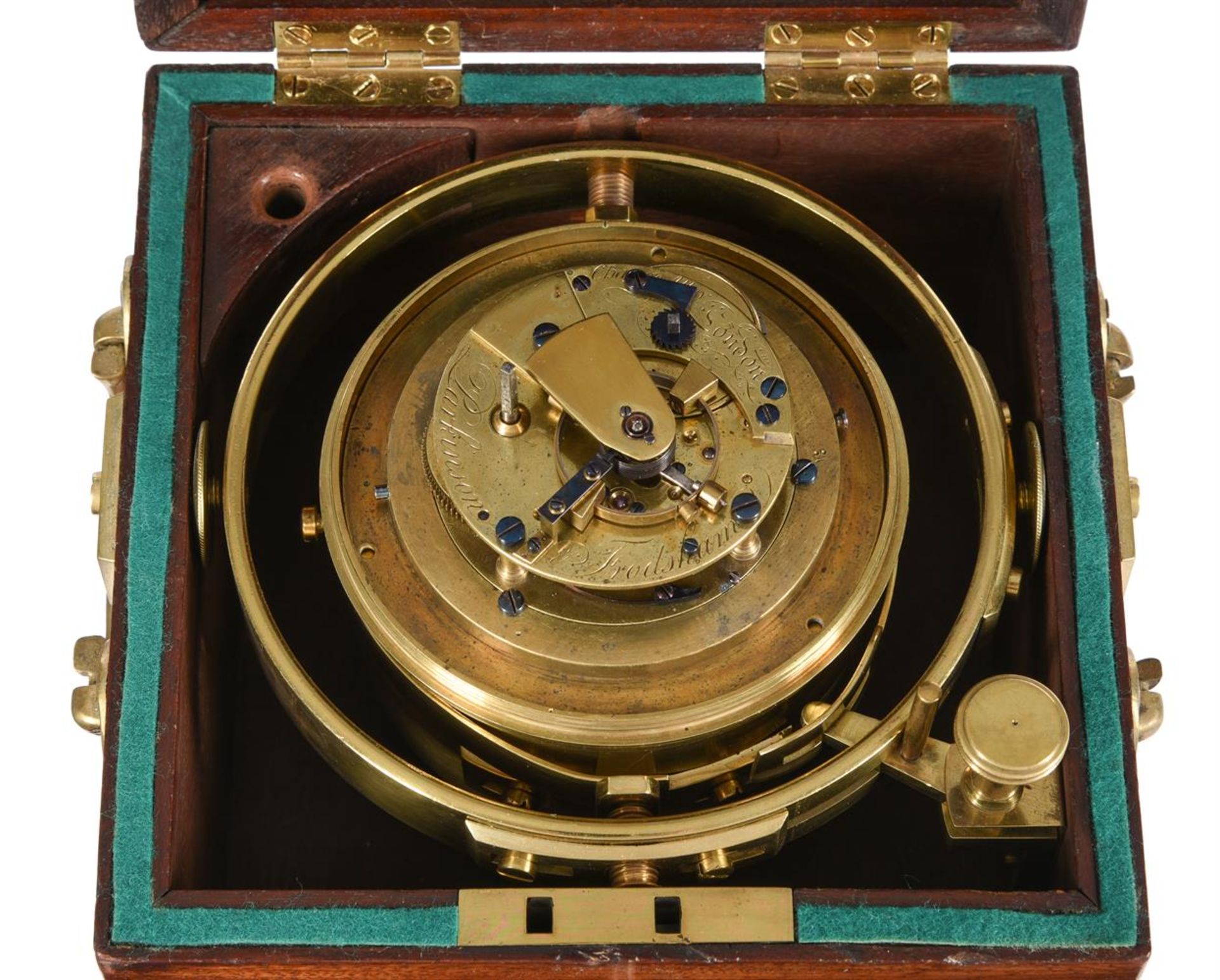 A VICTORIAN MAHOGANY CASED TWO-DAY MARINE CHRONOMETER - Bild 4 aus 5