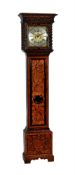 A WALNUT AND FLORAL MARQUETRY EIGHT-DAY LONGCASE CLOCK