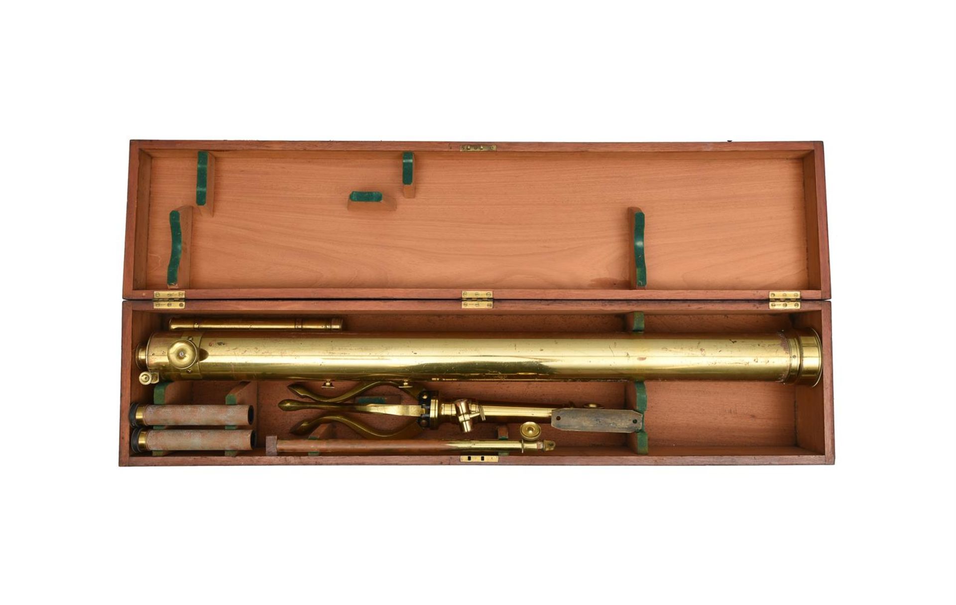 A VICTORIAN LACQUERED BRASS 3.25-INCH REFRACTING TELESCOPE - Image 2 of 2