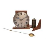 AN EDWARDIAN WEIGHT-DRIVEN WALL TIMEPIECE