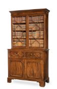 A GEORGE III MAHOGANY SECRETAIRE BOOKCASE, IN THE MANNER OF GILLOWS, CIRCA 1790