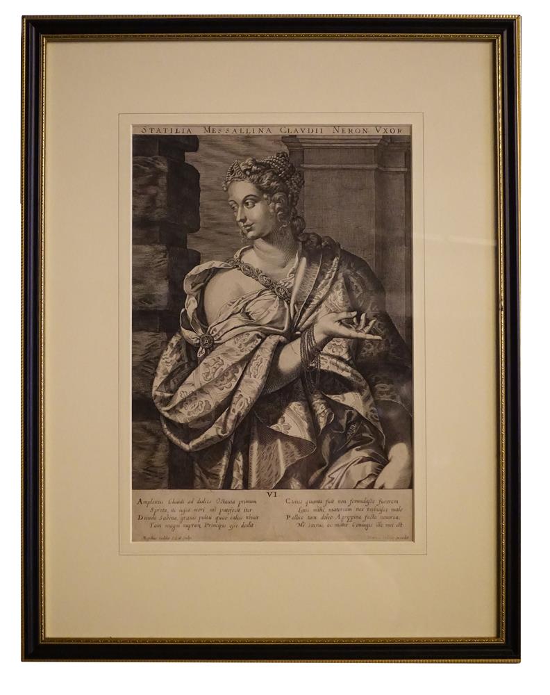 AEGIDIUS AND MARCUS SADELERA SET OF TWENTY FOUR ENGRAVINGS OF ROMAN EMPERORS AND EMPRESSES35 x 24c - Image 2 of 23