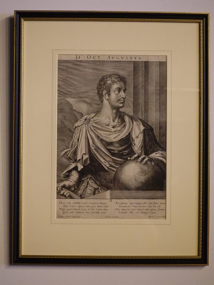 AEGIDIUS AND MARCUS SADELERA SET OF TWENTY FOUR ENGRAVINGS OF ROMAN EMPERORS AND EMPRESSES35 x 24c - Image 13 of 23