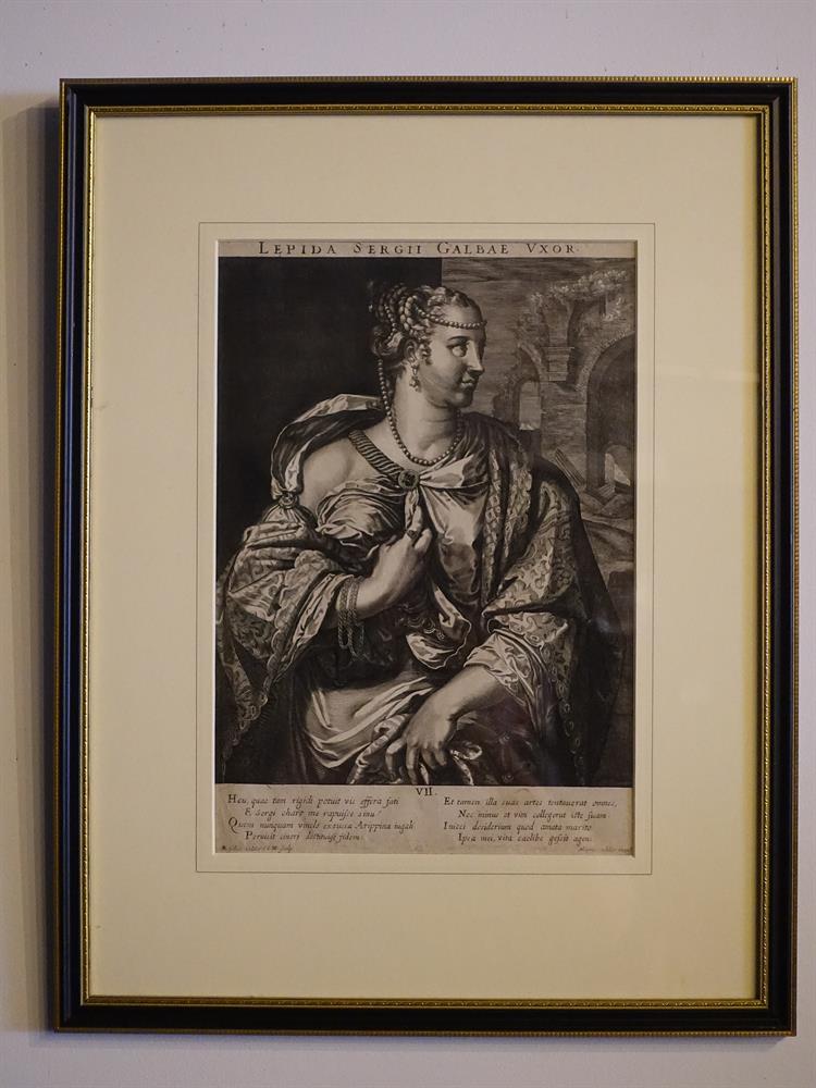 AEGIDIUS AND MARCUS SADELERA SET OF TWENTY FOUR ENGRAVINGS OF ROMAN EMPERORS AND EMPRESSES35 x 24c - Image 15 of 23