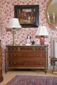 A DIRECTOIRE 'PLUM PUDDING' MAHOGANY AND GILT METAL MOUNTED COMMODE, CIRCA 1795