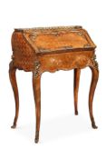 Y A FRENCH TULIPWOOD, PARQUETRY AND GILT METAL MOUNTED BUREAU, LATE 19TH/EARLY 20TH CENTURY