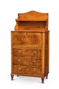 Y A GEORGE III SATINWOOD SECRÉTAIRE CHEST, IN THE MANNER OF MAYHEW & INCE, CIRCA 1790