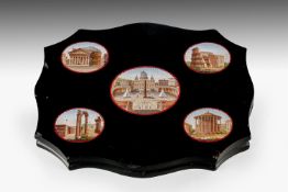 TWO 'GRAND TOUR' MICROMOSAIC PAPERWEIGHTS, ITALIAN, LATE 19TH CENTURY
