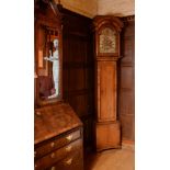 A GEORGE II WALNUT EIGHT-DAY LONGCASE CLOCK, SAMUEL NORTHCOTE, PLYMOUTH, CIRCA 1740