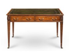 A GEORGE III MAHOGANY WRITING TABLE, CIRCA 1790