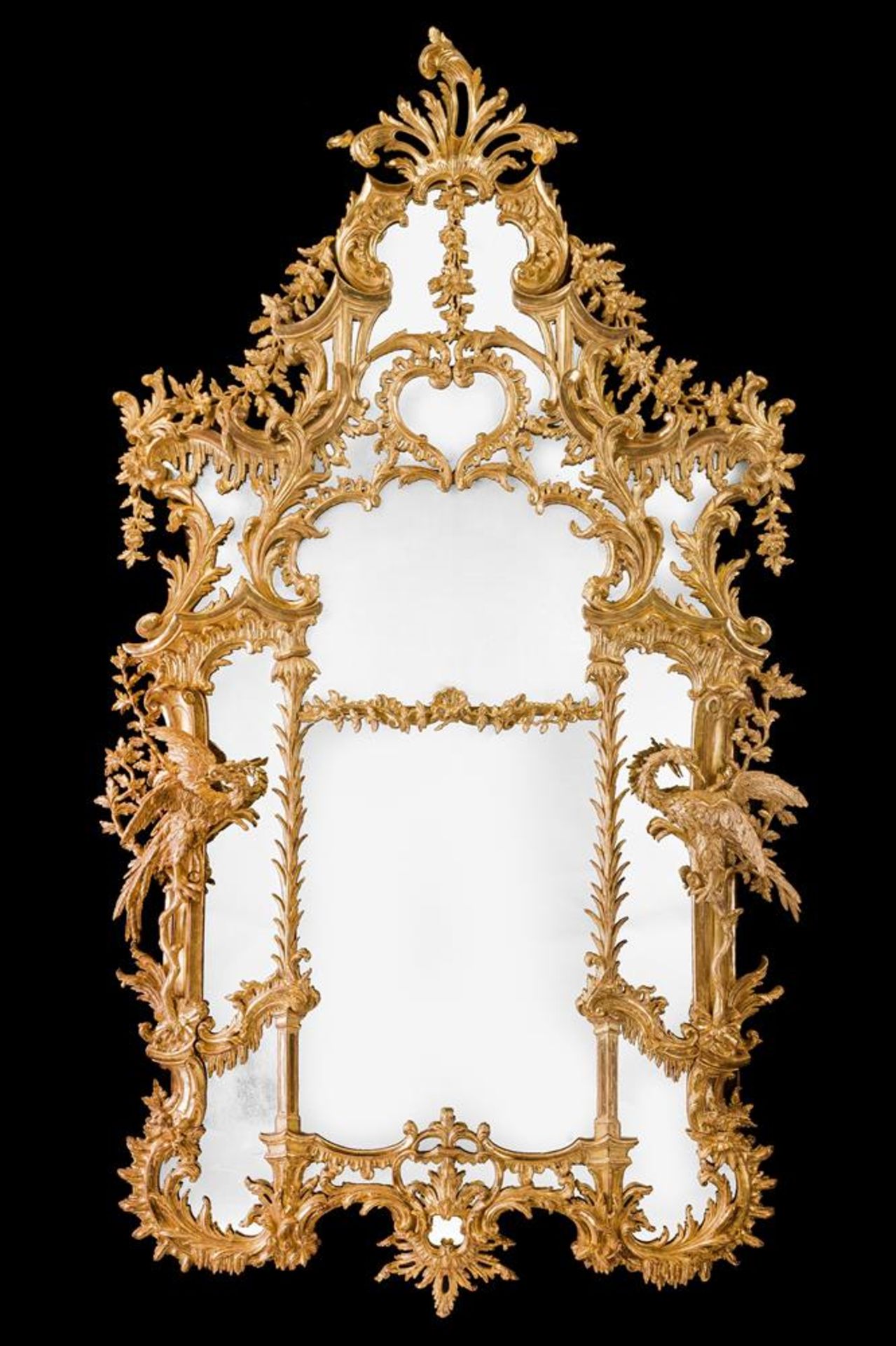 A PAIR OF MONUMENTAL CARVED GILTWOOD PIER MIRRORS, LATE 18TH OR 19TH CENTURY - Bild 2 aus 13