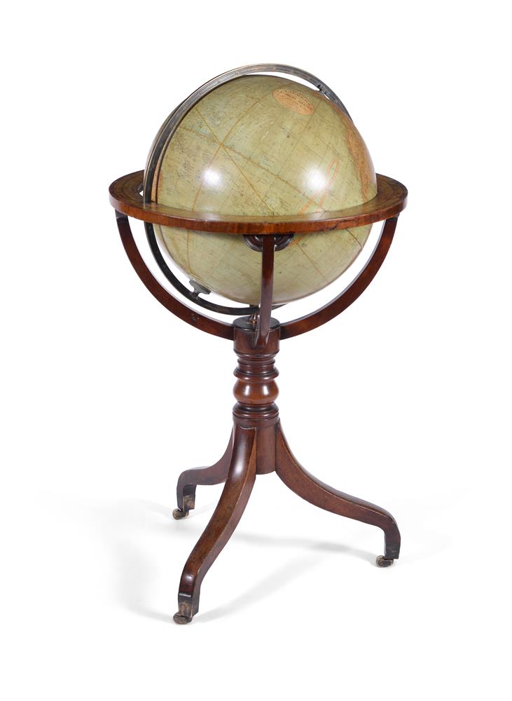 AN AMERICAN EIGHTEEN-INCH TERRESTRIAL LIBRARY GLOBE, LATE 19TH CENTURY