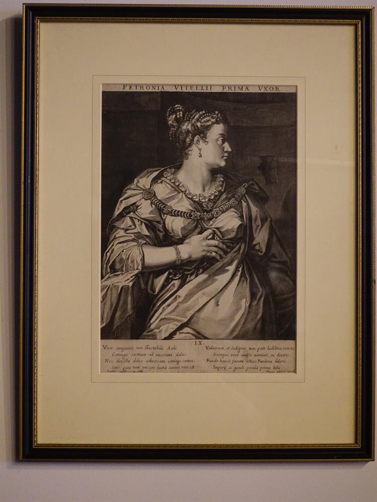 AEGIDIUS AND MARCUS SADELERA SET OF TWENTY FOUR ENGRAVINGS OF ROMAN EMPERORS AND EMPRESSES35 x 24c - Image 23 of 23