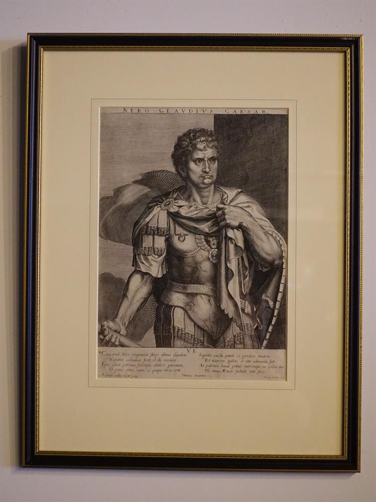 AEGIDIUS AND MARCUS SADELERA SET OF TWENTY FOUR ENGRAVINGS OF ROMAN EMPERORS AND EMPRESSES35 x 24c - Image 16 of 23