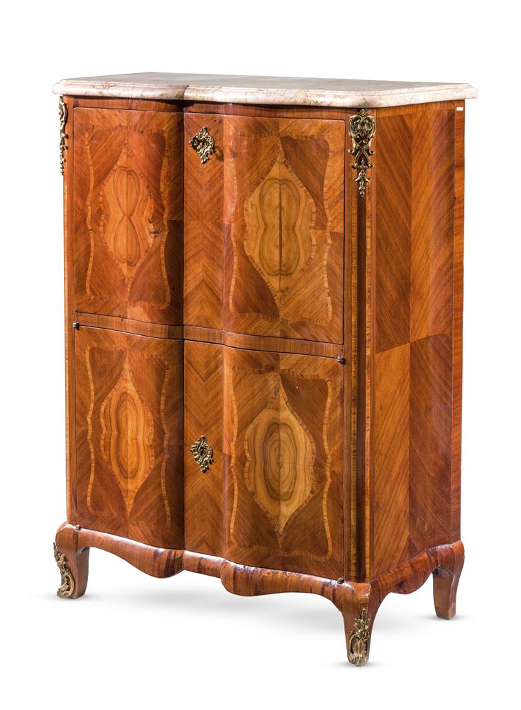 Y Y A FRENCH KINGWOOD AND TULIPWOOD SECRETAIRE A ABBATTANT, IN LOUIS XV/XVI TRANSITIONAL STYLE