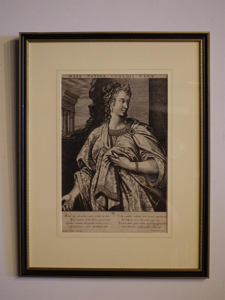 AEGIDIUS AND MARCUS SADELERA SET OF TWENTY FOUR ENGRAVINGS OF ROMAN EMPERORS AND EMPRESSES35 x 24c - Image 17 of 23