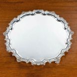 A SILVER SHAPED CIRCULAR SALVER, C.J. VANDER LTD, LONDON 1967