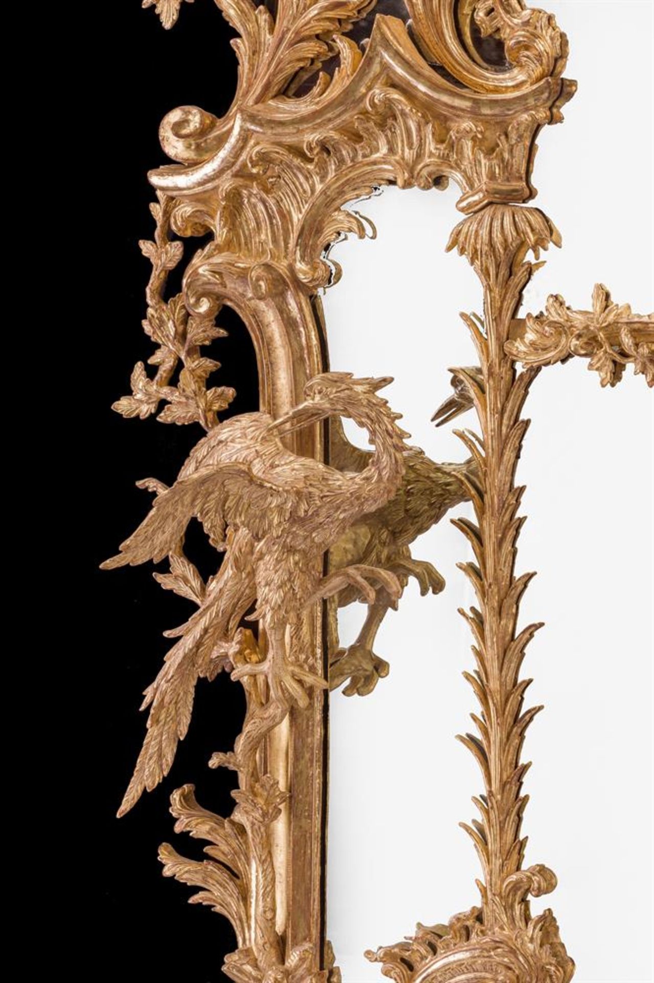 A PAIR OF MONUMENTAL CARVED GILTWOOD PIER MIRRORS, LATE 18TH OR 19TH CENTURY - Bild 9 aus 13
