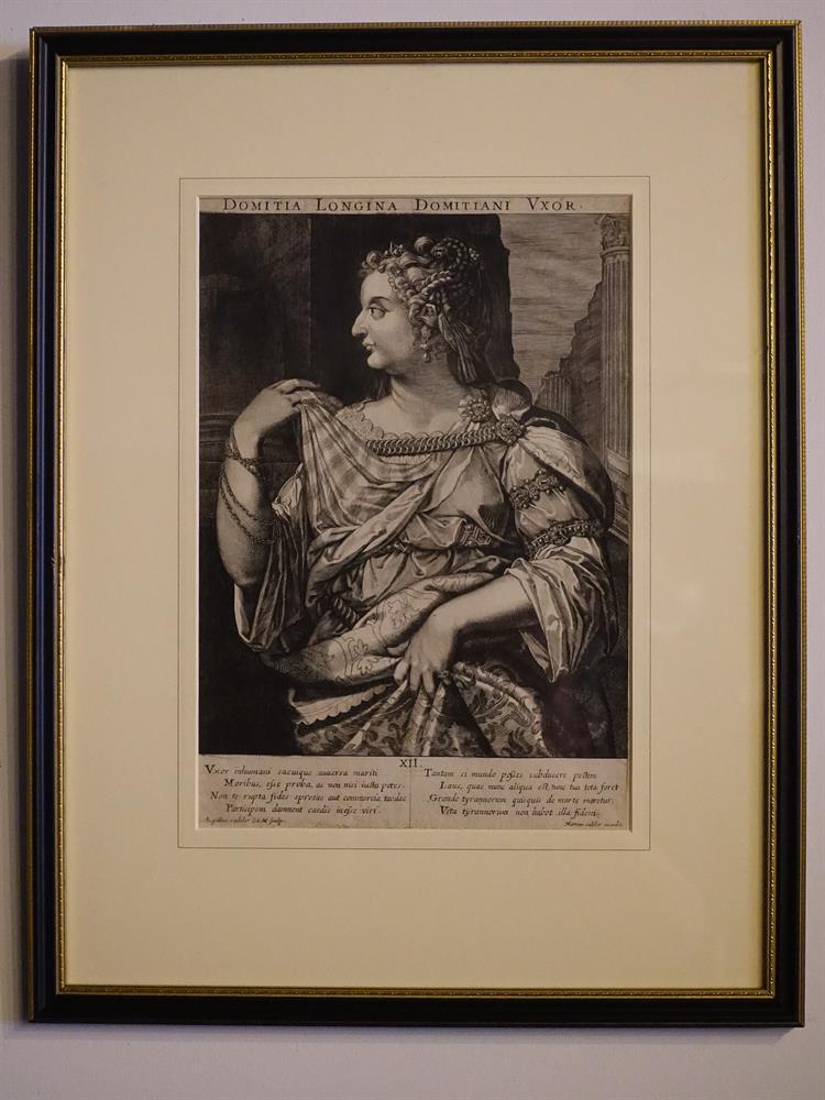 AEGIDIUS AND MARCUS SADELERA SET OF TWENTY FOUR ENGRAVINGS OF ROMAN EMPERORS AND EMPRESSES35 x 24c - Image 9 of 23