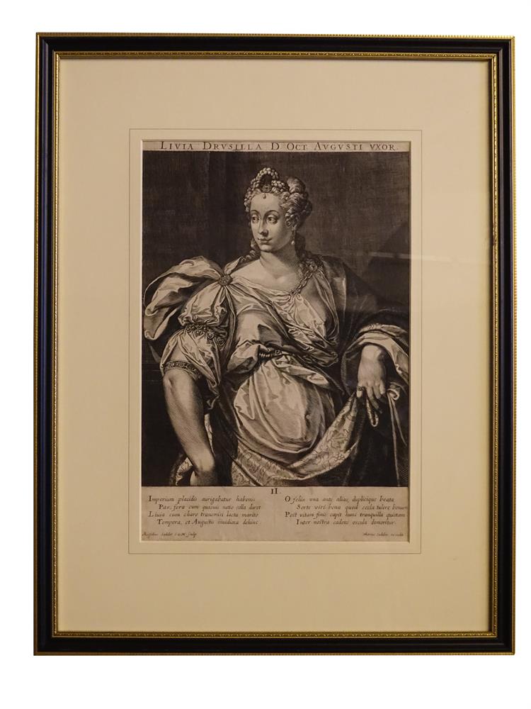 AEGIDIUS AND MARCUS SADELERA SET OF TWENTY FOUR ENGRAVINGS OF ROMAN EMPERORS AND EMPRESSES35 x 24c - Image 6 of 23