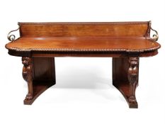 A REGENCY MAHOGANY SERVING TABLE, AFTER DESIGNS BY THOMAS HOPE, CIRCA 1820