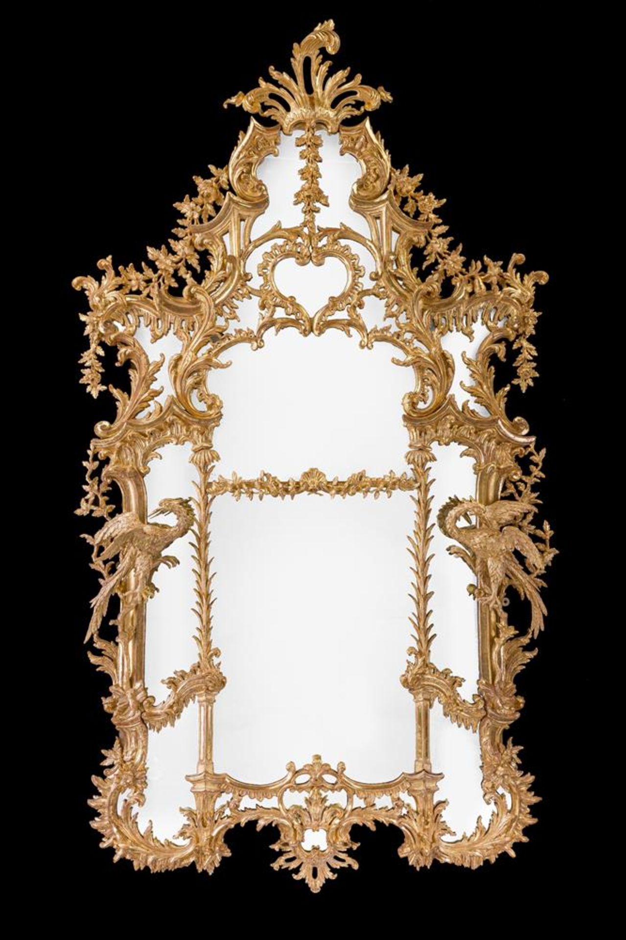 A PAIR OF MONUMENTAL CARVED GILTWOOD PIER MIRRORS, LATE 18TH OR 19TH CENTURY - Bild 3 aus 13