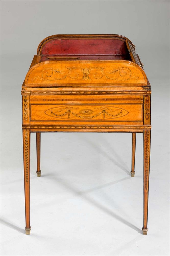 Y A GEORGE III SATINWOOD AND MARQUETRY METAMORPHIC WRITING DESK, CIRCA 1780 - Image 7 of 7