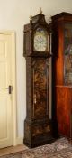 A GEORGE III TORTOISESHELL JAPANNED EIGHT-DAY LONGCASE CLOCK, SECOND HALF 18TH CENTURY