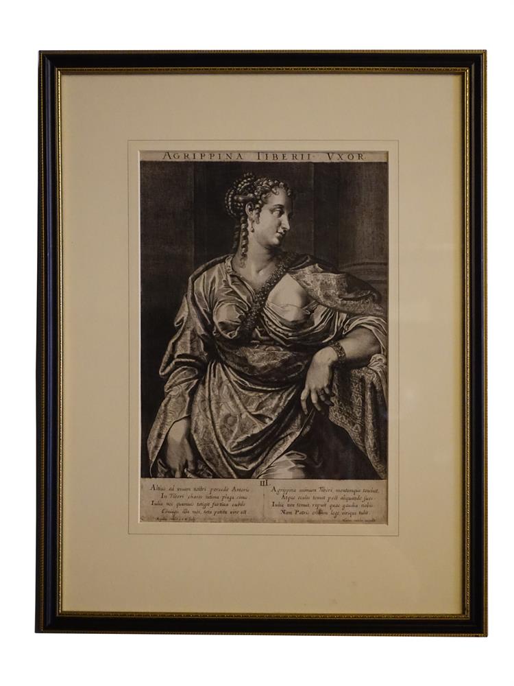 AEGIDIUS AND MARCUS SADELERA SET OF TWENTY FOUR ENGRAVINGS OF ROMAN EMPERORS AND EMPRESSES35 x 24c