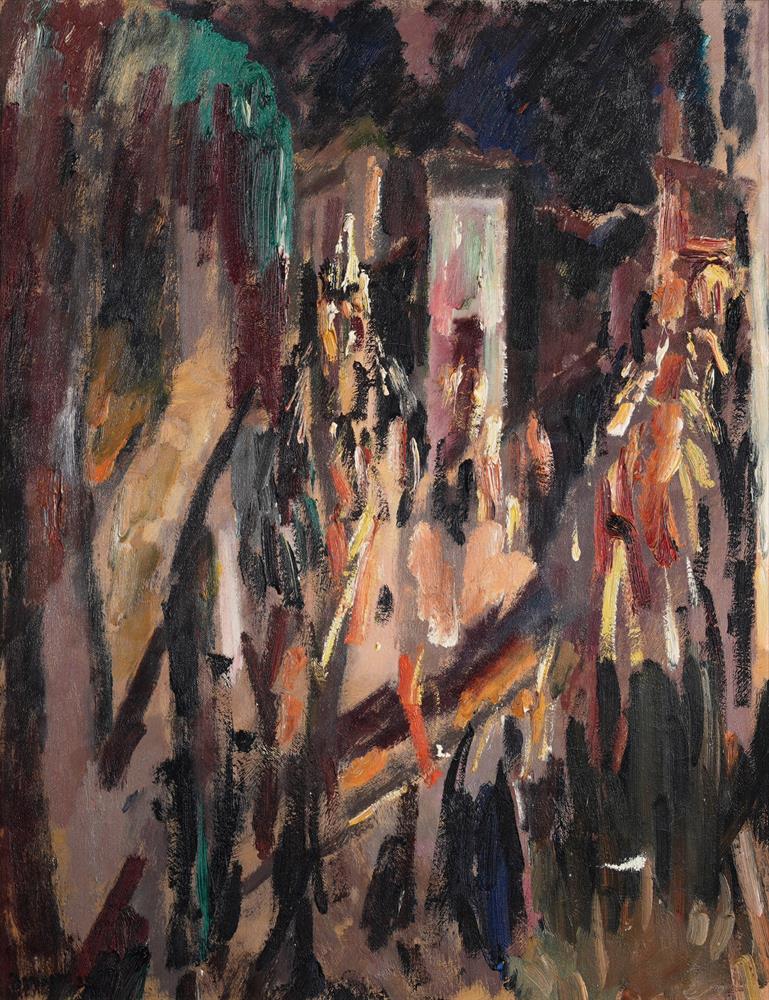 λ DAVID BOMBERG (BRITISH 1890-1957), VIRGIN OF PEACE IN PROCESSION, RONDA