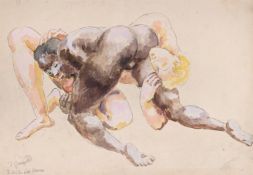 λ DUNCAN GRANT (BRITISH 1885-1978), WRESTLERS