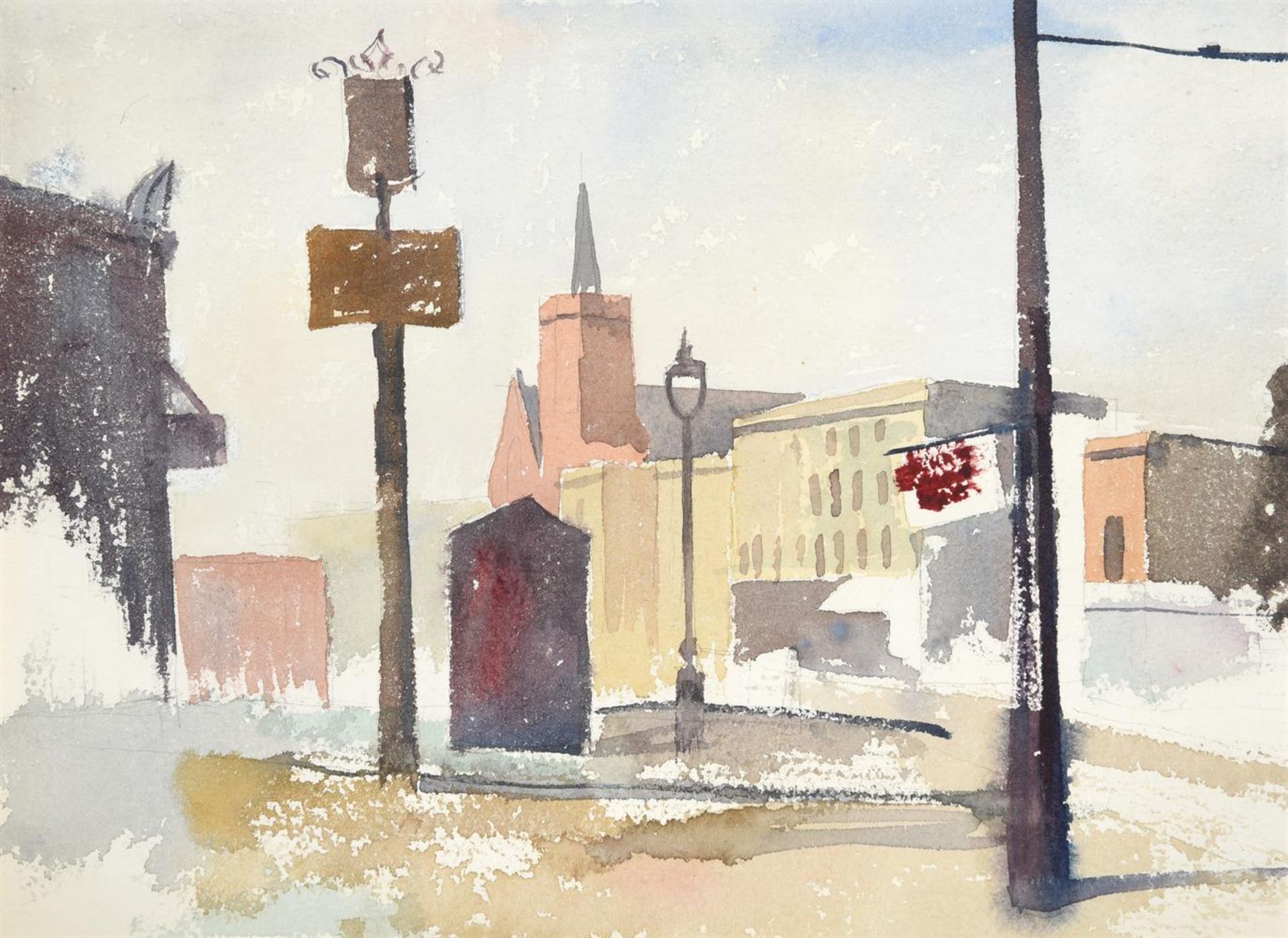 λ ELWIN HAWTHORNE (BRITISH 1905-1954), GUARDIAN ANGELS, MILE END