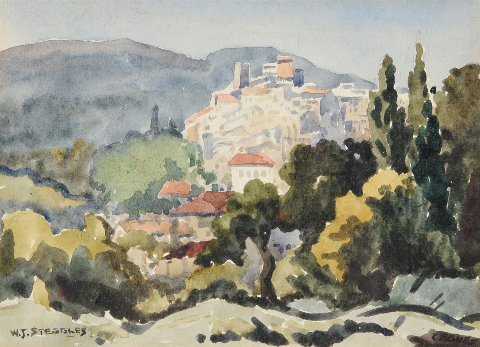 λ WALTER STEGGLES (BRITISH 1906-1997), CAGNES