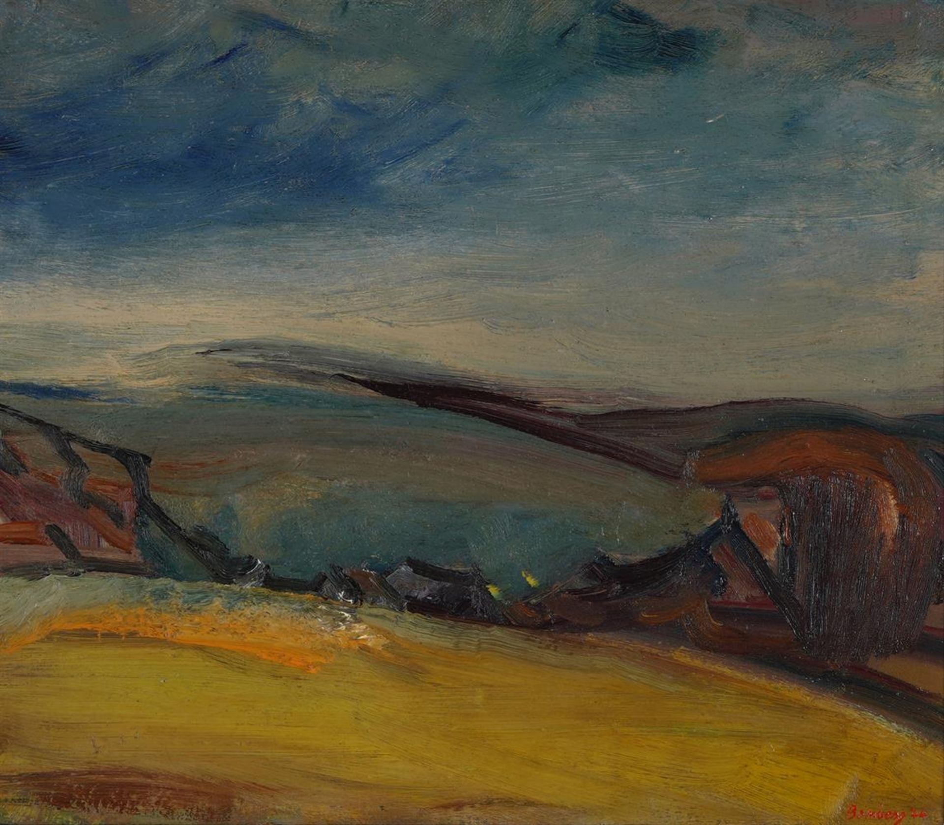 λ DAVID BOMBERG (BRITISH 1890-1957), CAERNAFON BAY, NORTH WALES