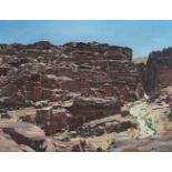 λ DAVID BOMBERG (BRITISH 1890-1957), ROCK FAÇADE, NORTH-EAST WALL, PETRA