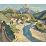 λ JULIAN TREVELYAN (BRITISH 1910-1988), MOUNTAIN VILLAGE