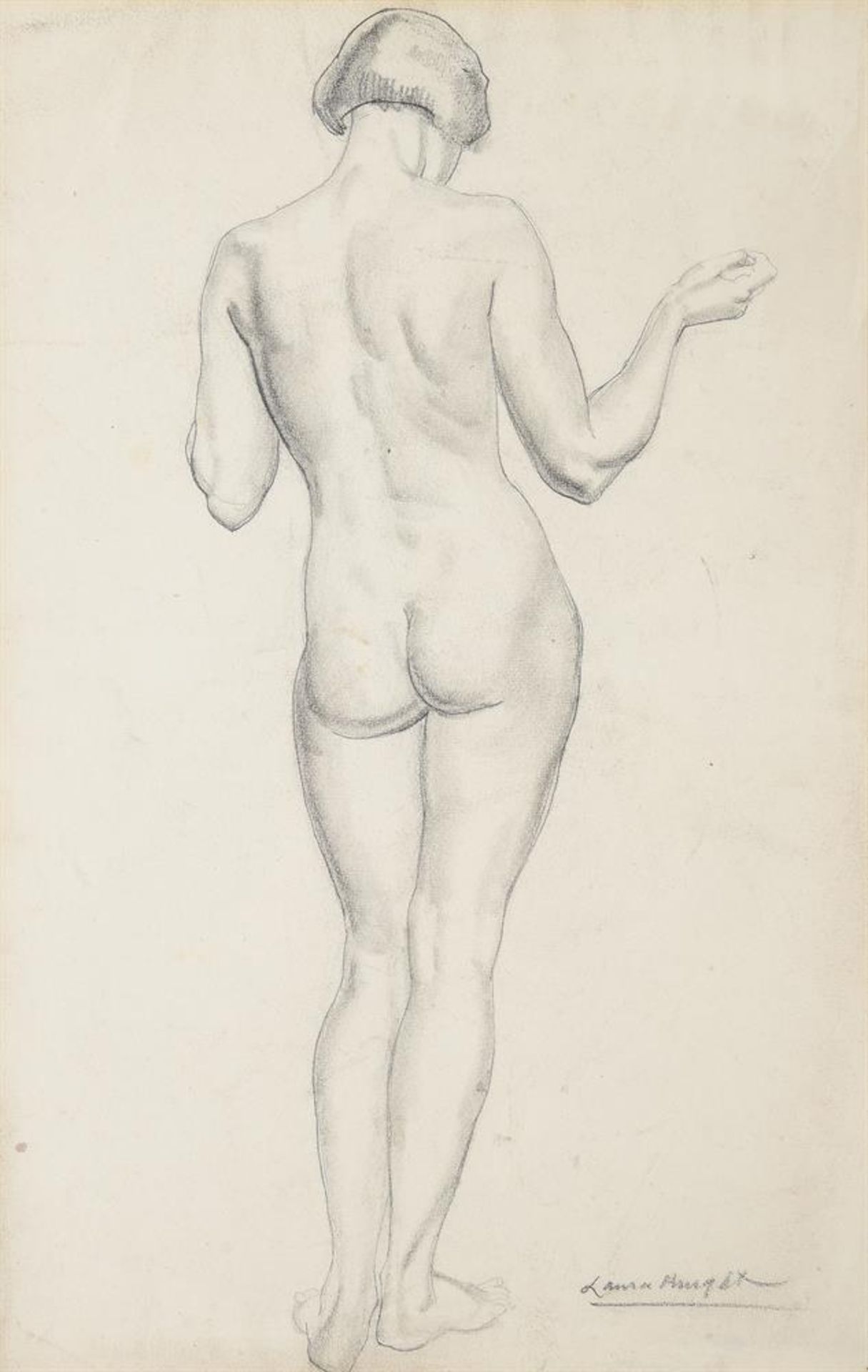 λ DAME LAURA KNIGHT (BRITISH 1877-1970), STANDING NUDE