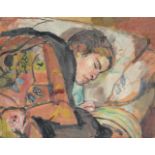 λ RUSKIN SPEAR (BRITISH 1911-1990), STUDY OF THE ARTIST'S WIFE, SLEEPING