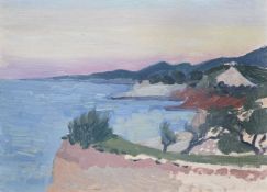 λ AUGUSTUS JOHN (BRITISH 1878-1961), VIEW ALONG THE COAST AT ETANG DE BERRE