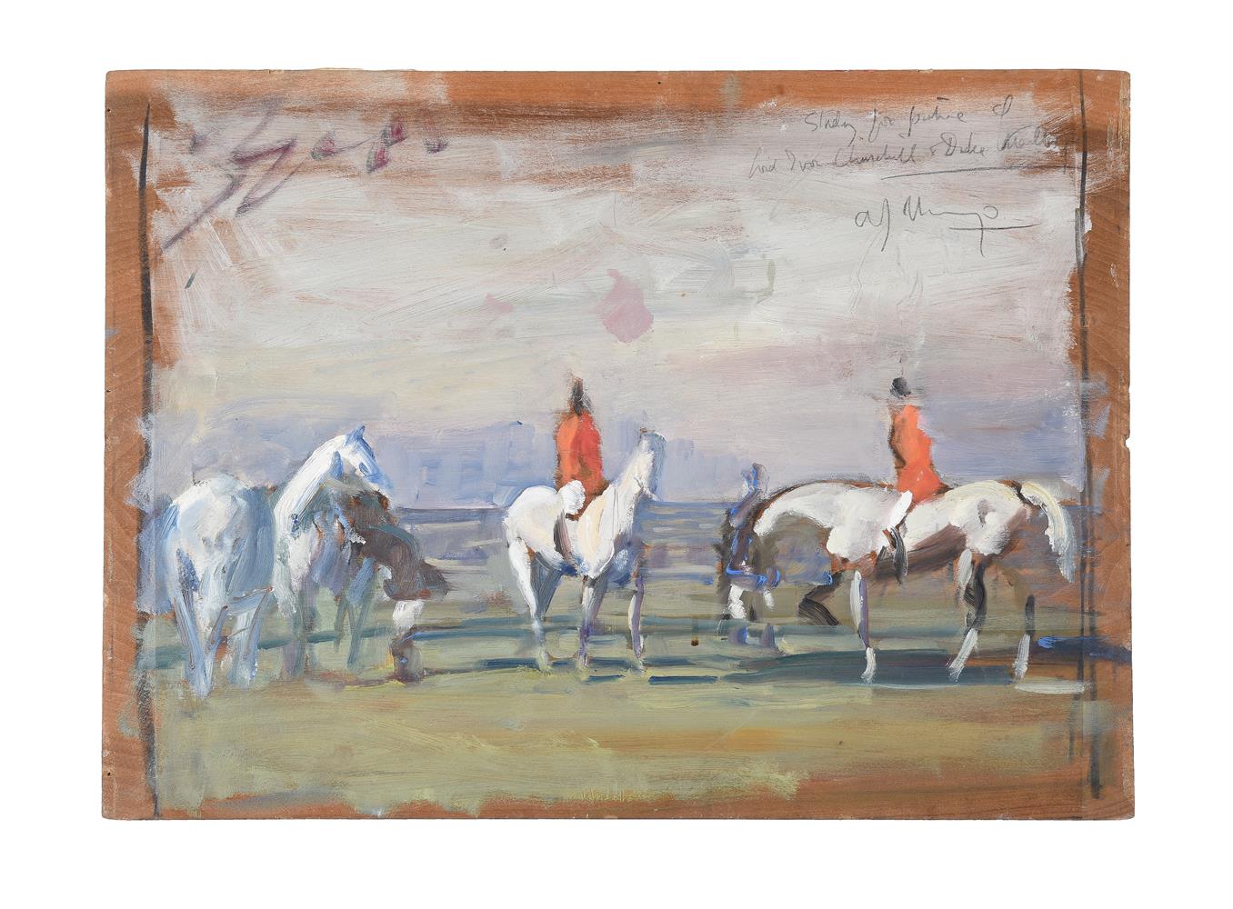 λ SIR ALFRED MUNNINGS (BRITISH 1878-1959), A DOUBLE SIDED SKETCH - Bild 4 aus 9