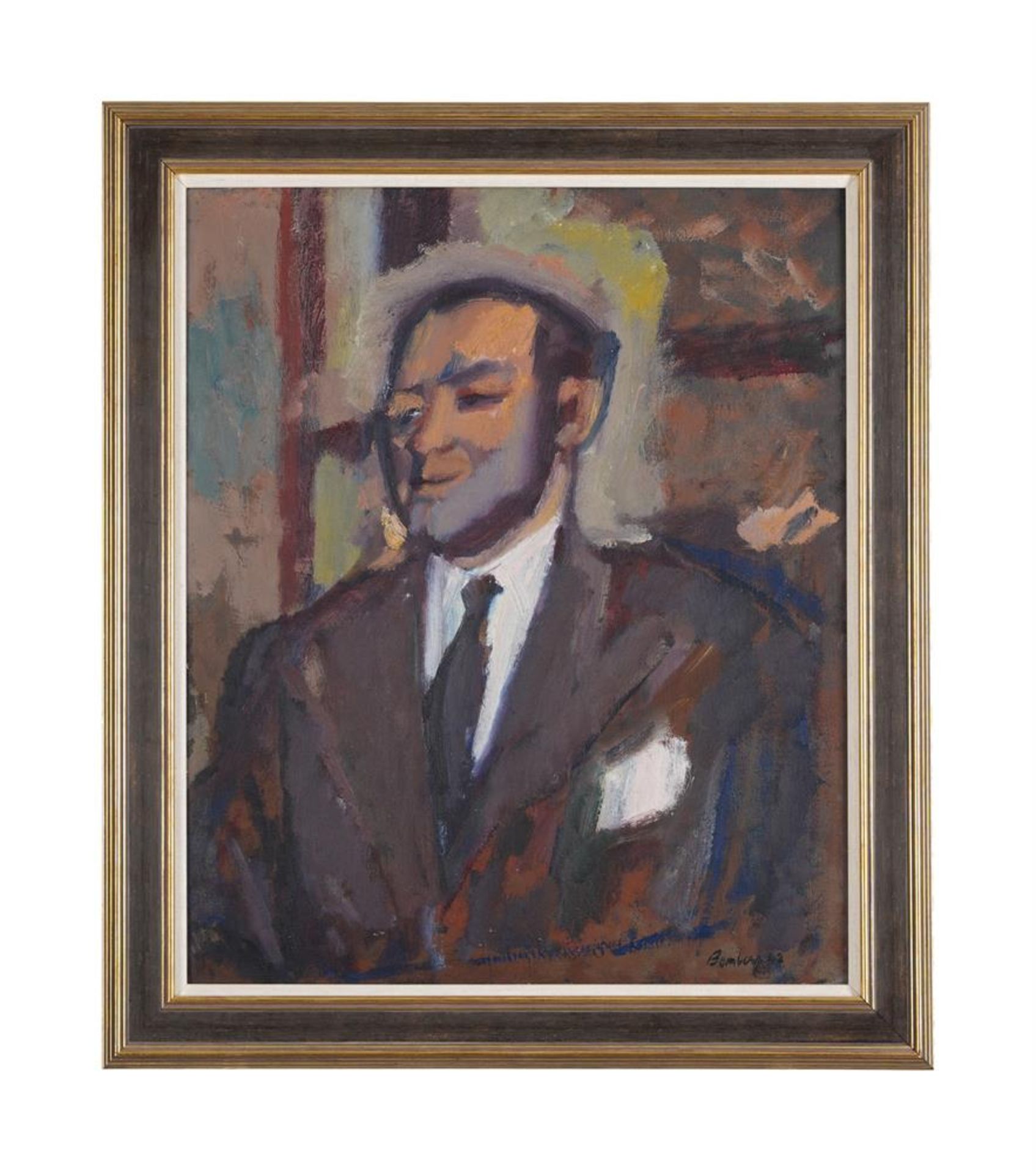 λ DAVID BOMBERG (BRITISH 1890-1957), PORTRAIT OF A GENTLEMAN - Image 2 of 4