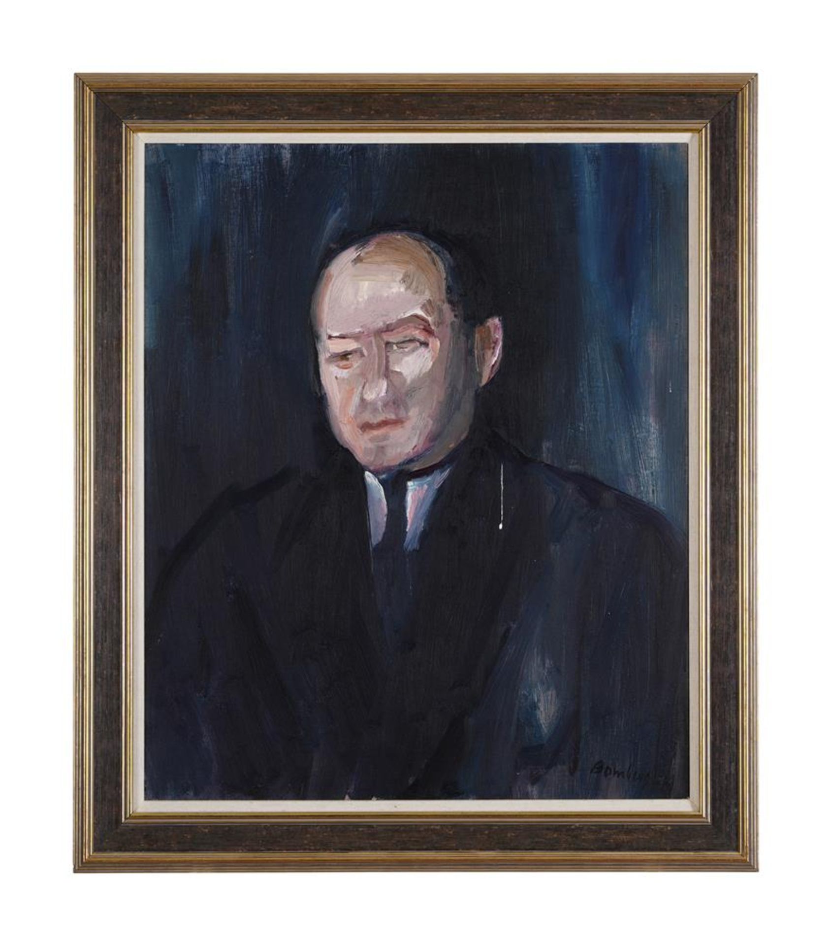 λ DAVID BOMBERG (BRITISH 1890-1957), PORTRAIT OF A GENTLEMAN - Image 2 of 3