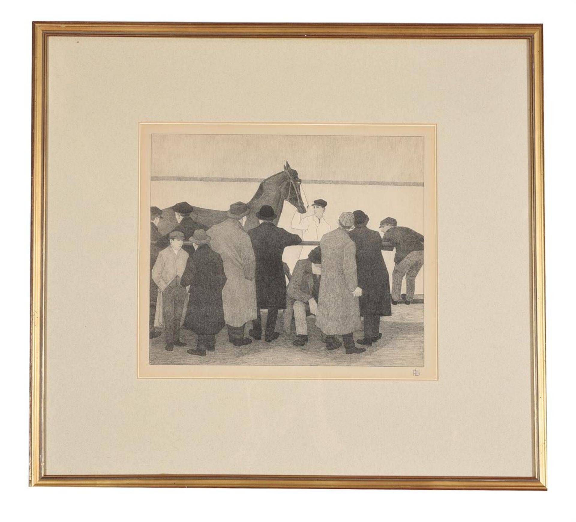 ROBERT POLHILL BEVAN (BRITISH 1865-1925), THE HORSE DEALERS (WARD'S REPOSITORY NO.1) plus three - Image 6 of 8